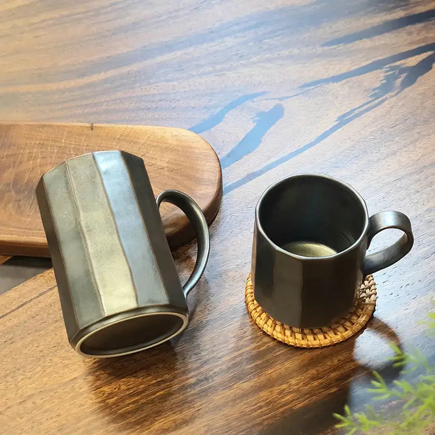 Bosan Pottery - Black Porcelain Premium Coffee Mug - Bosan Pottery - Home & Living, Accessories - Harumio