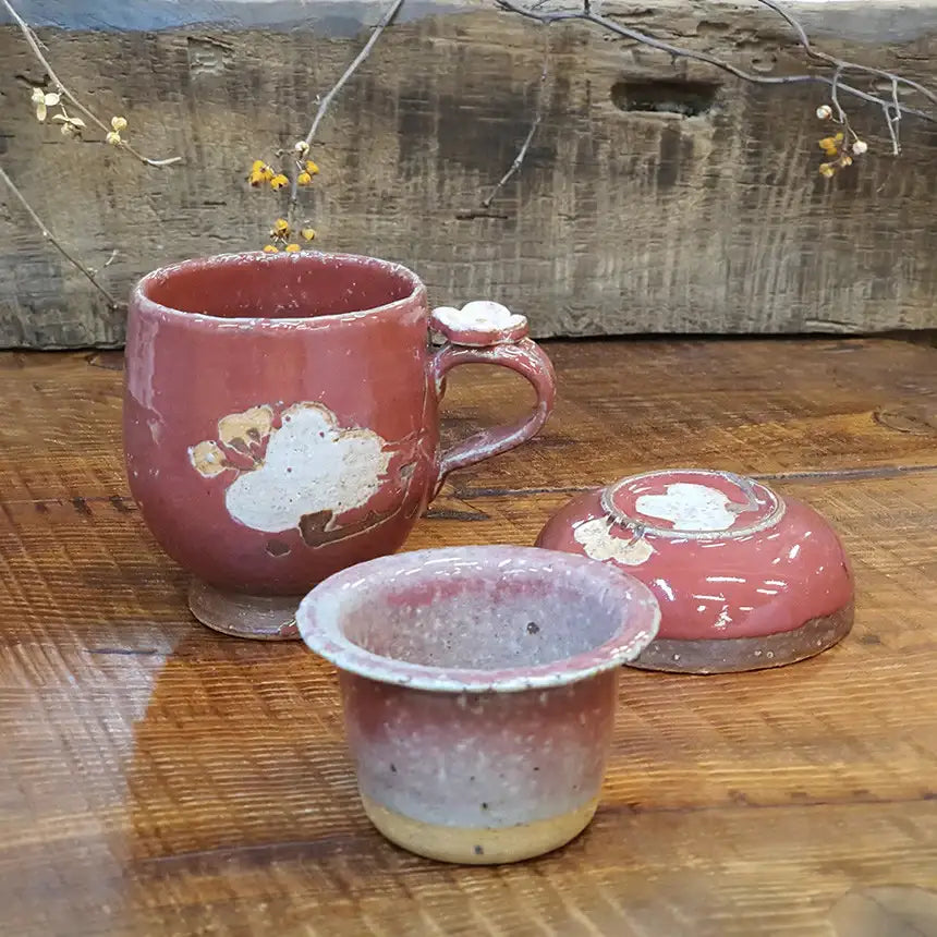 Bosan Pottery - Azalea Porcelain Strainer Mug with Lid Set - Bosan Pottery - Home & Living, Accessories - Harumio