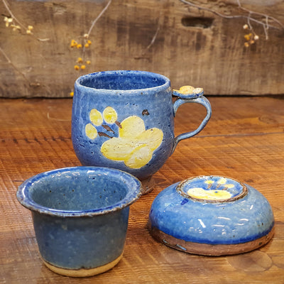 Bosan Pottery - Azalea Porcelain Strainer Mug with Lid Set