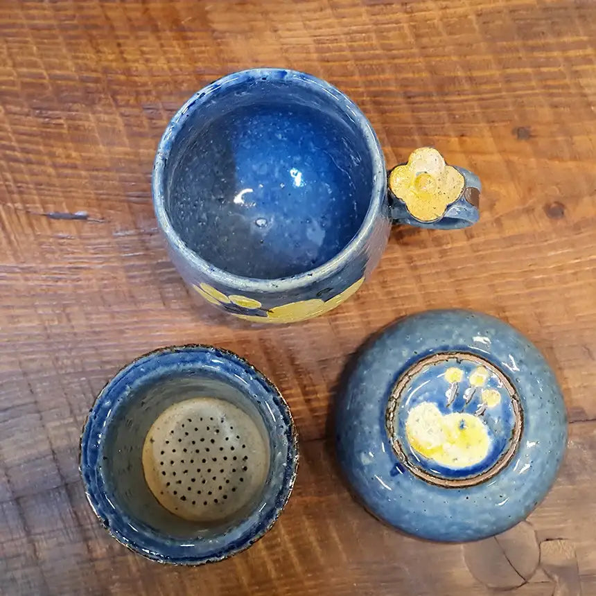 Bosan Pottery - Azalea Porcelain Strainer Mug with Lid Set - Bosan Pottery - Home & Living, Accessories - Harumio