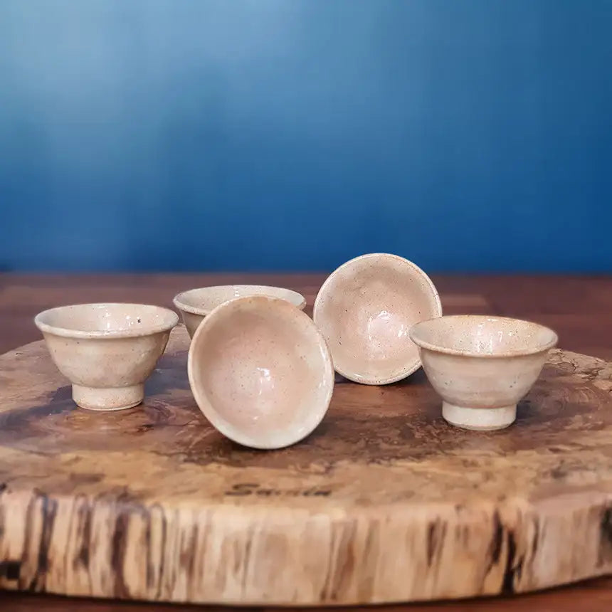 Bosan Pottery - Buncheong Momiji Porcelain Traditional Tea Set - Bosan Pottery - Home & Living, Accessories - Harumio