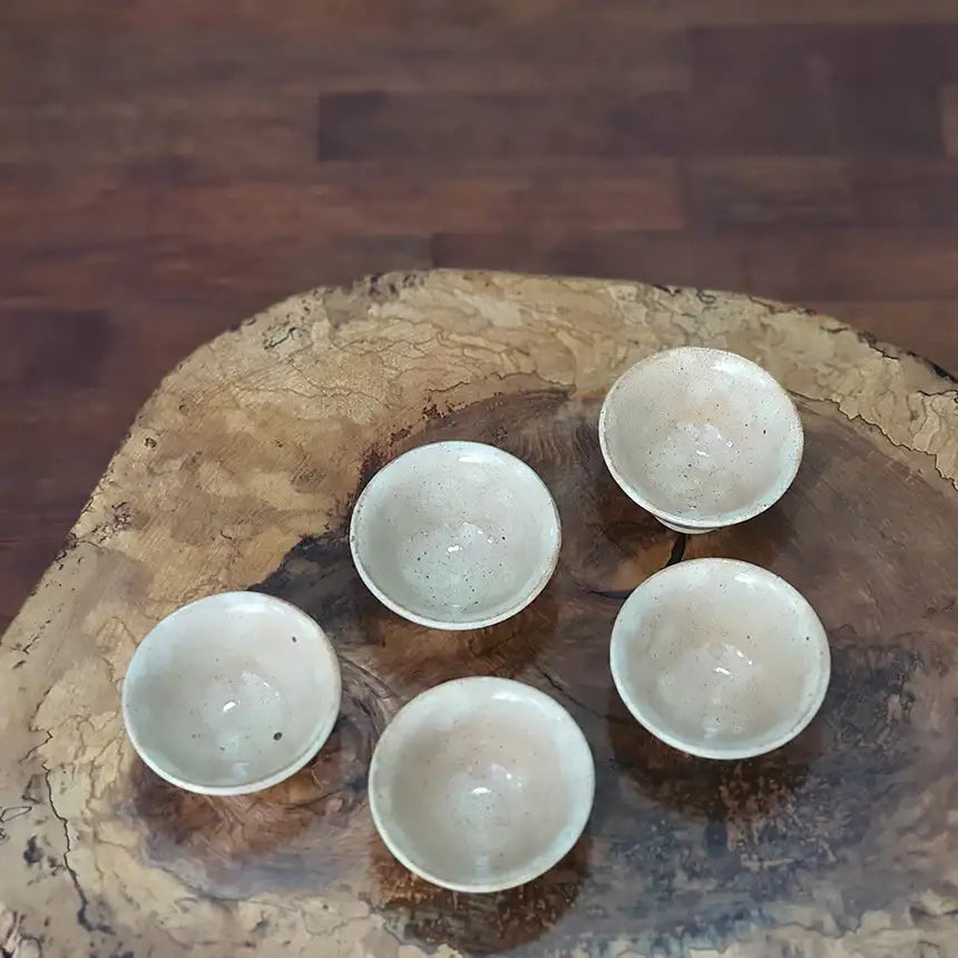 Bosan Pottery - Buncheong Momiji Porcelain Traditional Tea Set - Bosan Pottery - Home & Living, Accessories - Harumio