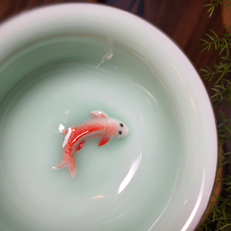 Bosan Pottery - Fish Porcelain Tea Cup