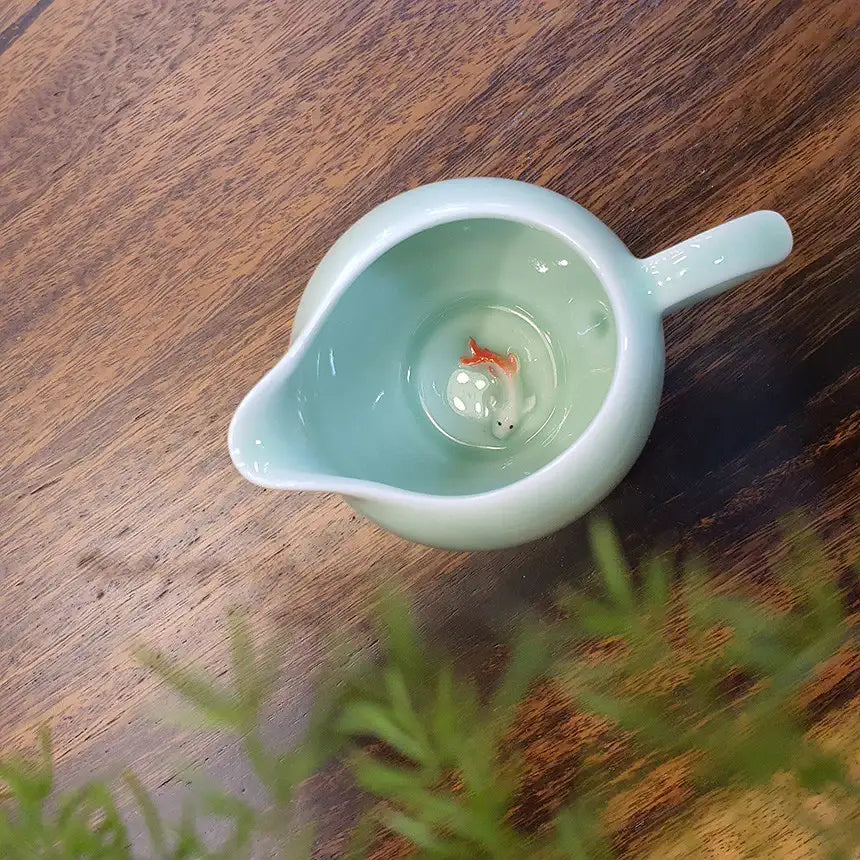 Bosan Pottery - Fish Porcelain Jug - Bosan Pottery - Home & Living, Accessories - Harumio