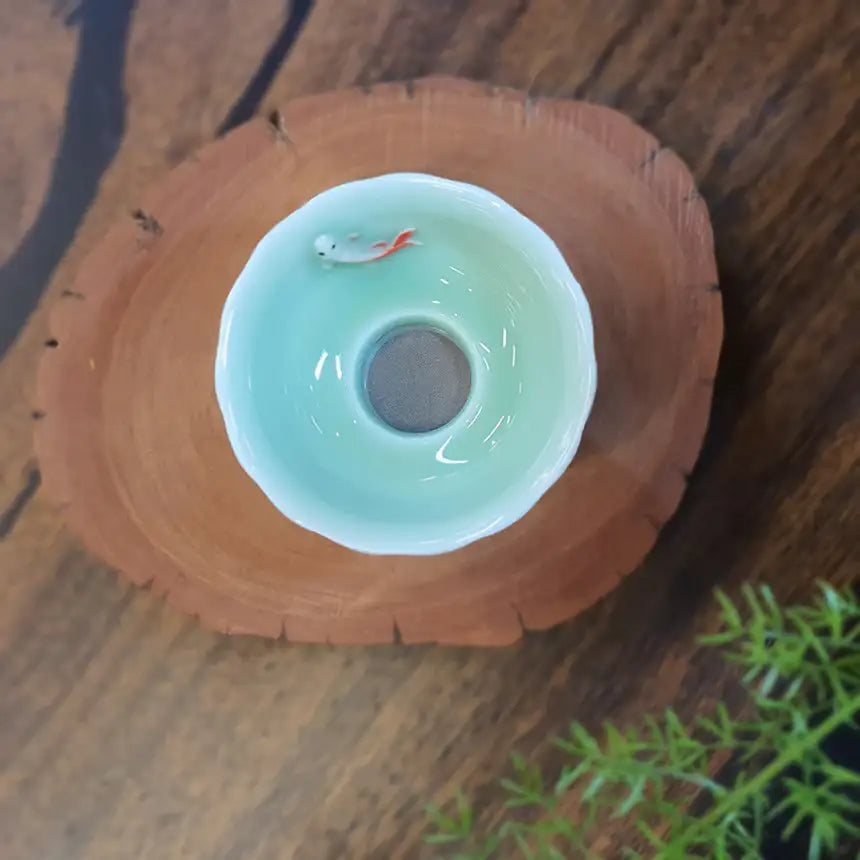 Bosan Pottery - Fish Porcelain Tea Strainer - Bosan Pottery - Home & Living, Accessories - Harumio