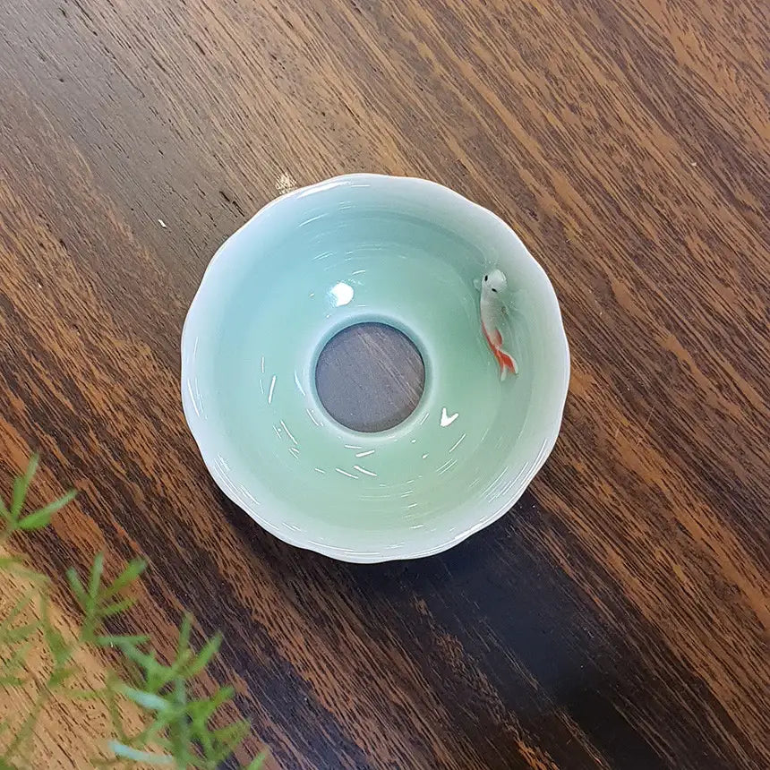 Bosan Pottery - Fish Porcelain Tea Strainer - Bosan Pottery - Home & Living, Accessories - Harumio