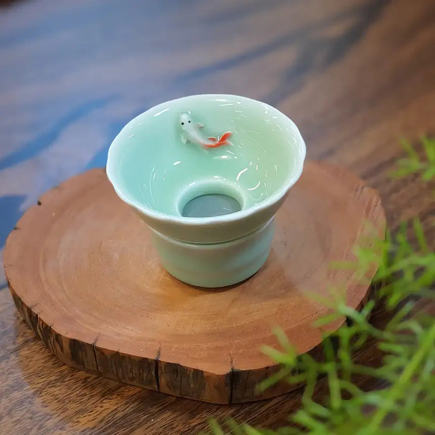Bosan Pottery - Fish Porcelain Tea Strainer - Bosan Pottery - Home & Living, Accessories - Harumio