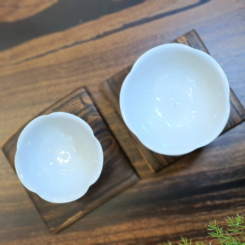 Bosan Pottery - Kite Lotus Porcelain Tea Cup Set