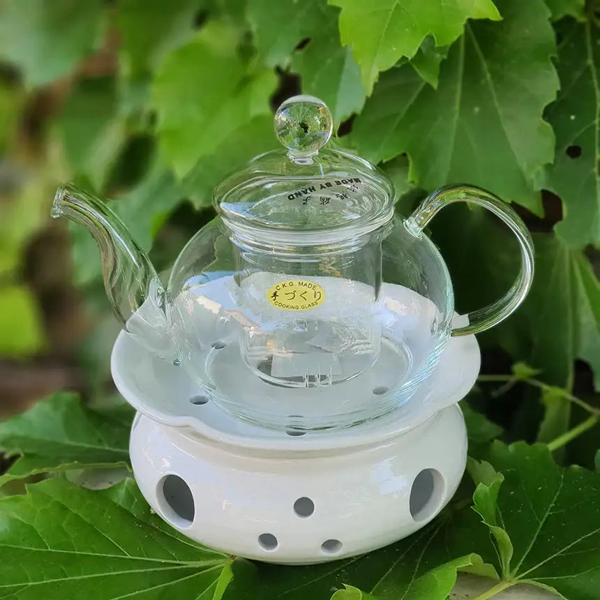 Bosan Pottery - Glass Tube Round Teapot with Sieve - Bosan Pottery - Home & Living, Accessories - Harumio