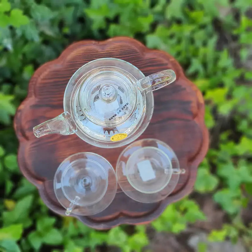Bosan Pottery - Glass Tube Round Teapot with Sieve - Bosan Pottery - Home & Living, Accessories - Harumio