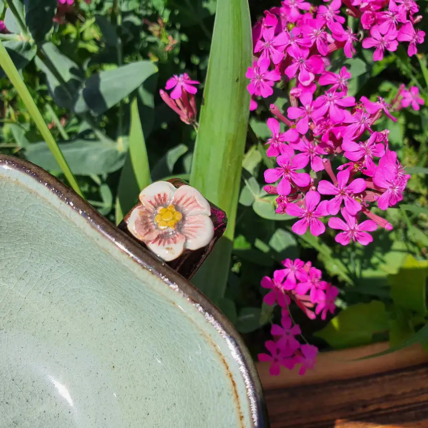 Bosan Pottery - Plum Blossom Porcelain Cereal Bowl - Bosan Pottery - Home & Living, Accessories - Harumio