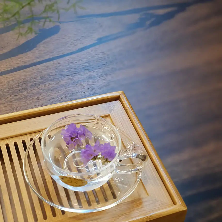 Bosan Pottery - Pink Rose Mini Glass Tea Cup Set - Bosan Pottery - Home & Living, Accessories - Harumio