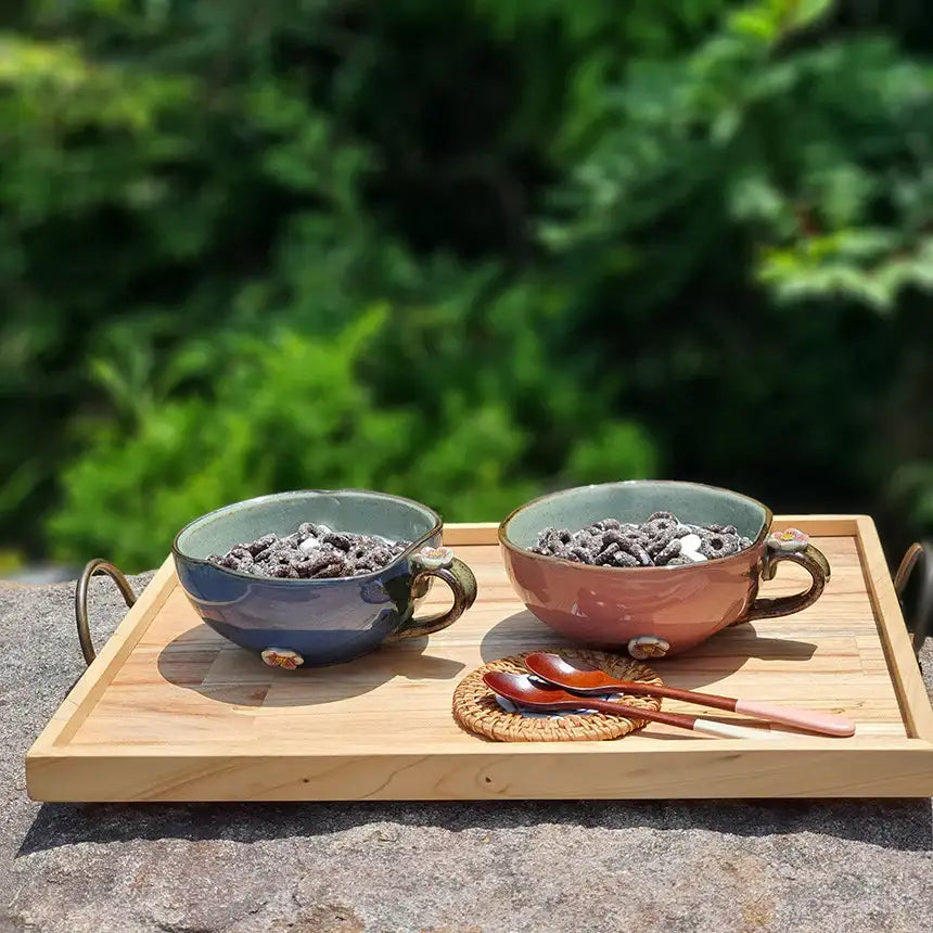 Bosan Pottery - Plum Blossom Porcelain Cereal Bowl - Bosan Pottery - Home & Living, Accessories - Harumio