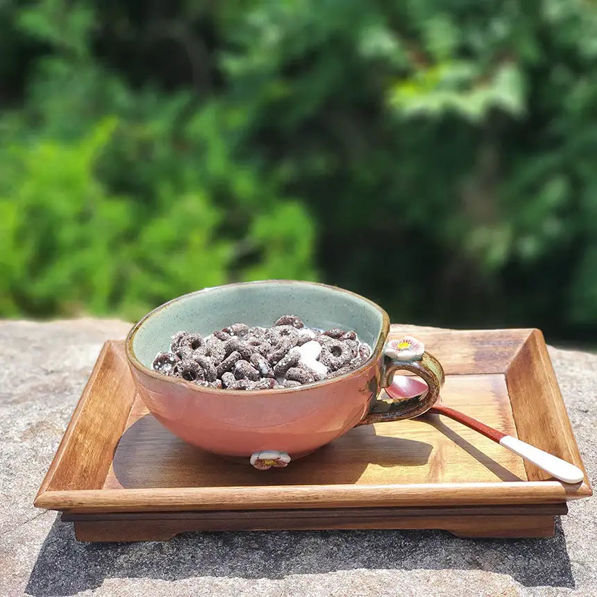Bosan Pottery - Plum Blossom Porcelain Cereal Bowl - Bosan Pottery - Home & Living, Accessories - Harumio