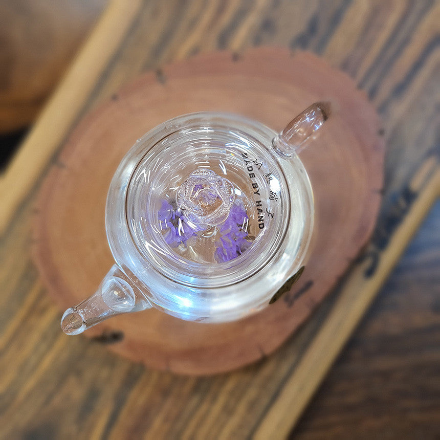 Bosan Pottery - Pink Rose Glass Teapot
