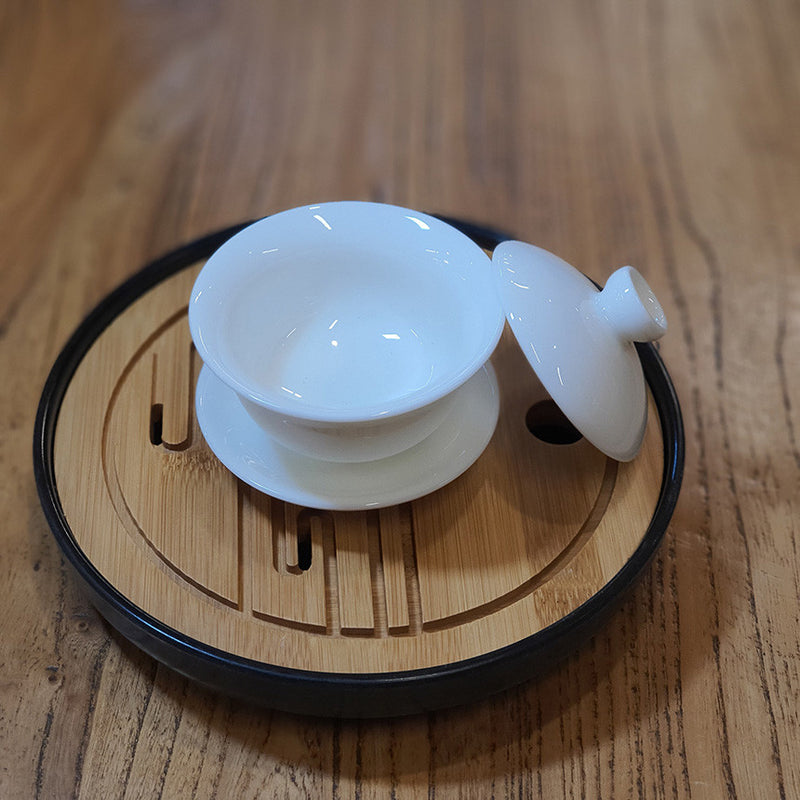 Bosan Pottery - Gyeongdeokjin Yongok Porcelain Tea Cup Set