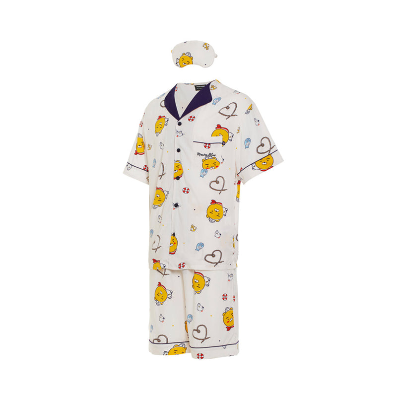 Kakao Friends - Marine Ryan Short Sleeve Men Pajamas Set