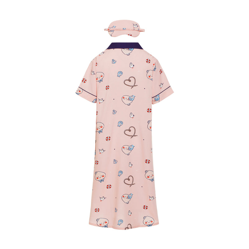 Kakao Friends - Marine Apeach Women Dress Pajamas