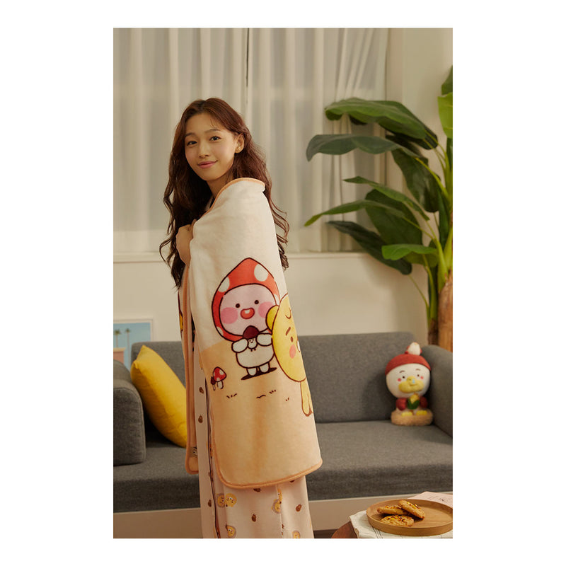 Kakao Friends - Harvest Blanket & Slippers Set