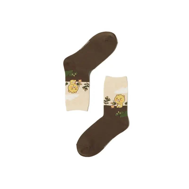 Kakao Friends - Harvest Ankle Socks - Kakao Friends - Socks - Harumio