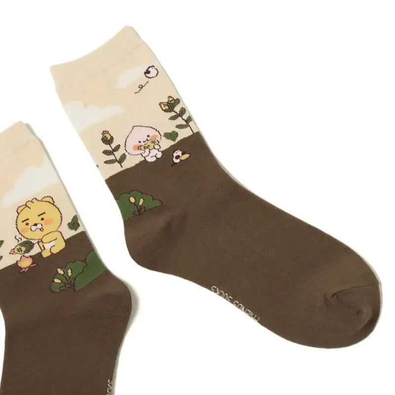 Kakao Friends - Harvest Ankle Socks - Kakao Friends - Socks - Harumio