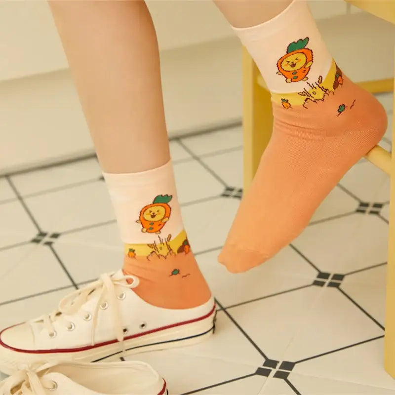 Kakao Friends - Harvest Ankle Socks - Kakao Friends - Socks - Harumio