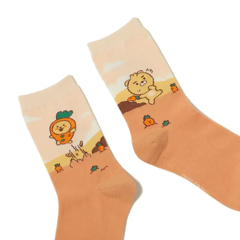 Kakao Friends - Harvest Ankle Socks - Kakao Friends - Socks - Harumio