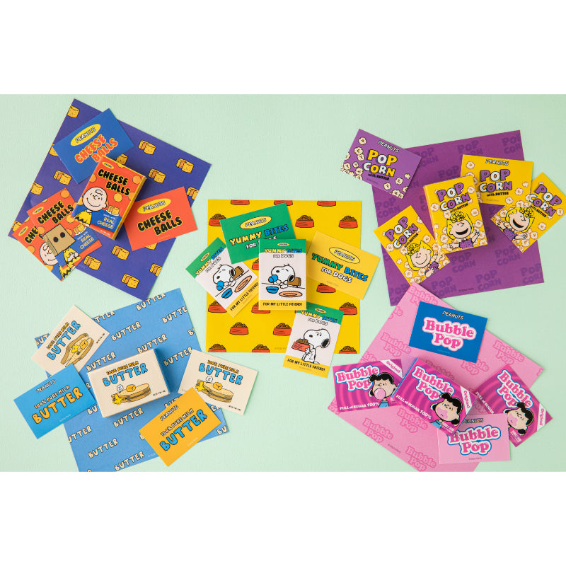 Peanuts x 10x10 - Snoopy Market Sticker + Mini Pattern Paper Set