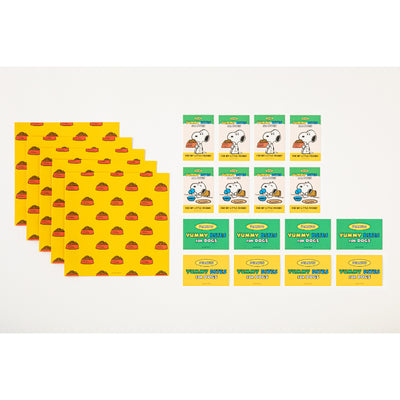 Peanuts x 10x10 - Snoopy Market Sticker + Mini Pattern Paper Set