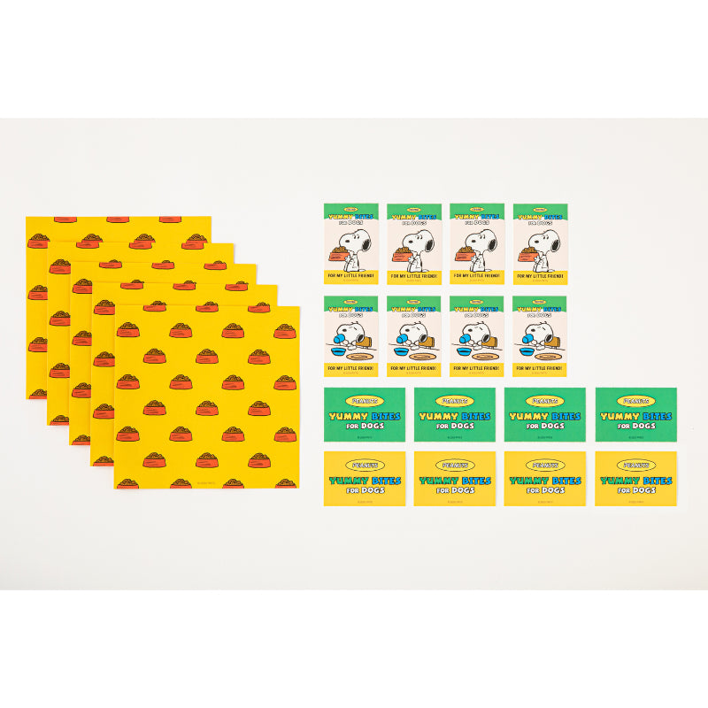 Peanuts x 10x10 - Snoopy Market Sticker + Mini Pattern Paper Set
