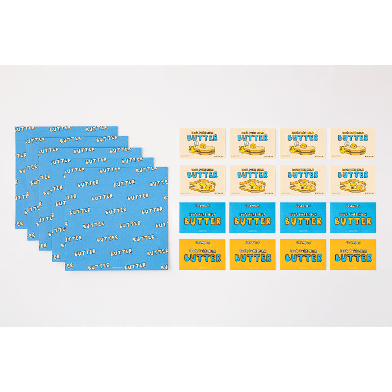Peanuts x 10x10 - Snoopy Market Sticker + Mini Pattern Paper Set