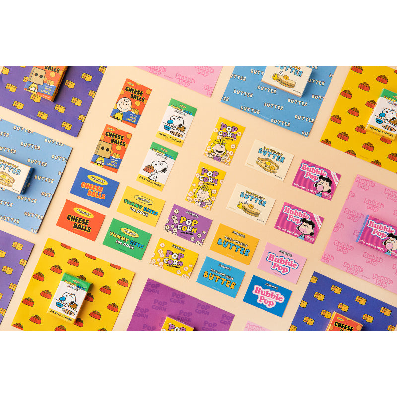 Peanuts x 10x10 - Snoopy Market Sticker + Mini Pattern Paper Set