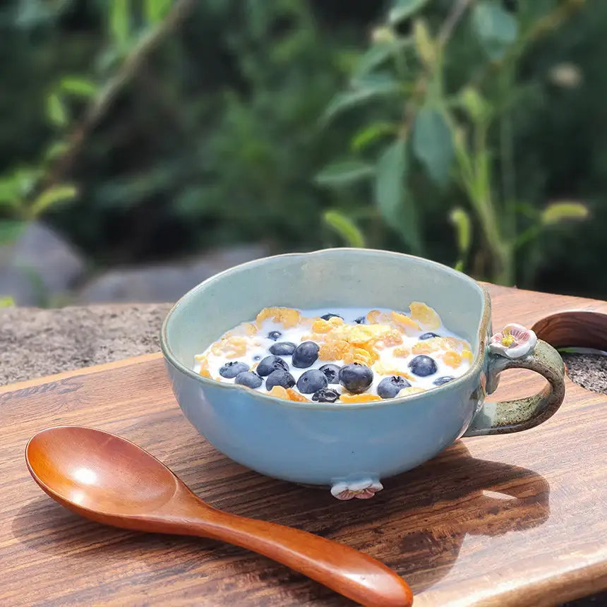 Bosan Pottery - Plum Blossom Porcelain Cereal Bowl - Bosan Pottery - Home & Living, Accessories - Harumio