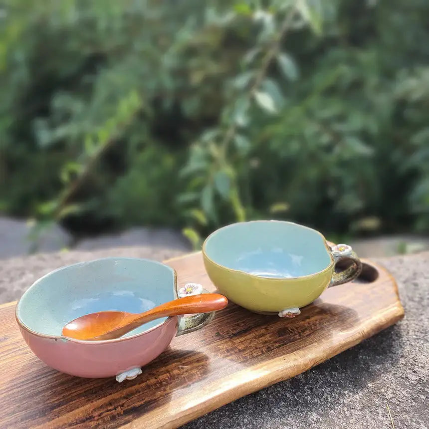 Bosan Pottery - Plum Blossom Porcelain Cereal Bowl - Bosan Pottery - Home & Living, Accessories - Harumio