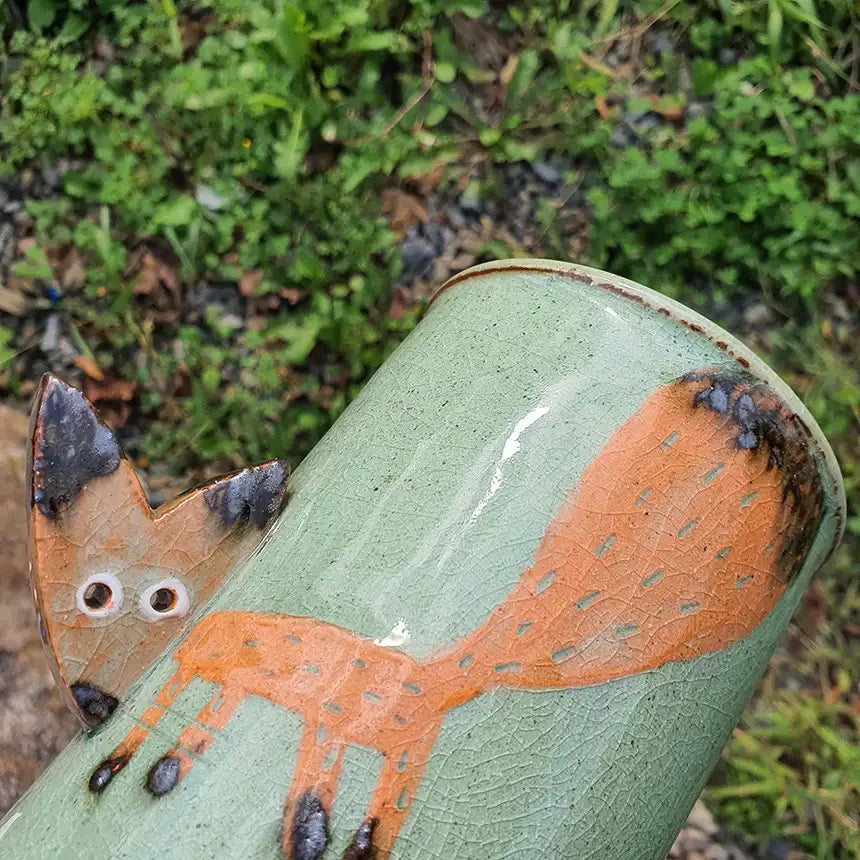 Bosan Pottery - Fox Porcelain Cutlery Holder - Bosan Pottery - Home & Living, Accessories - Harumio