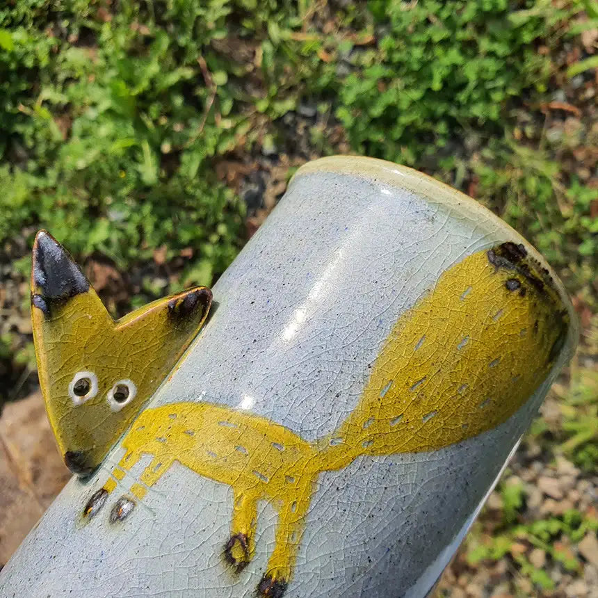 Bosan Pottery - Fox Porcelain Cutlery Holder - Bosan Pottery - Home & Living, Accessories - Harumio