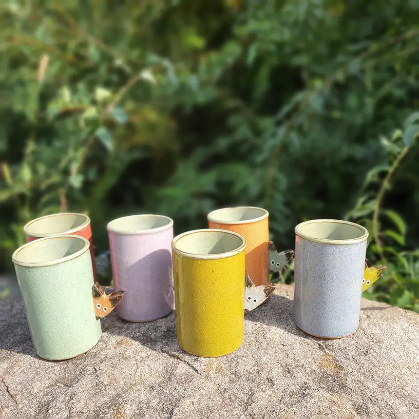 Bosan Pottery - Fox Porcelain Cutlery Holder - Bosan Pottery - Home & Living, Accessories - Harumio
