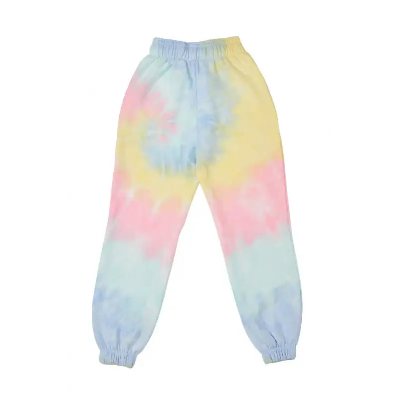 TiKTok Friends - Rainbow Collage Tie Dye Jogger Pants - TiKTok Friends - Clothing - Harumio