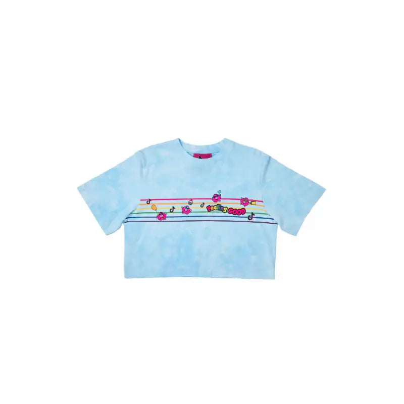 TiKTok Friends - Feeling Good Cropped T-Shirt - TiKTok Friends - Clothing - Harumio