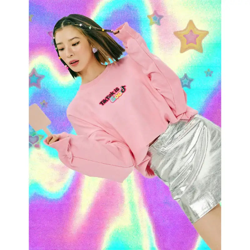 TiKTok Friends - Is Good Sweatshirt - TiKTok Friends - Clothing - Harumio