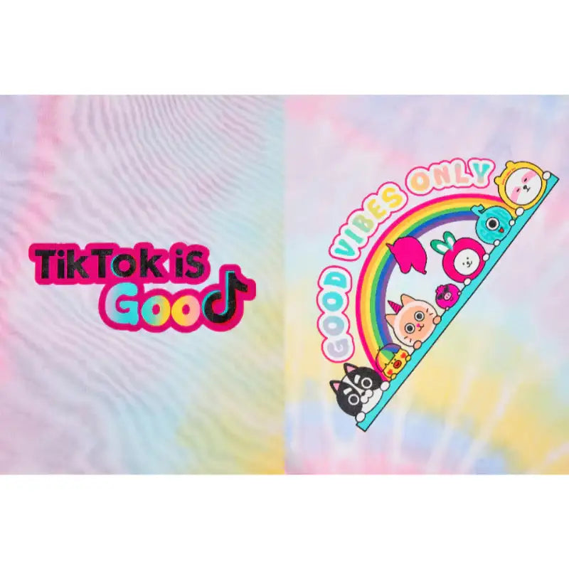 TiKTok Friends - Is Good Tie Dye Short Sleeve T-shirt - TiKTok Friends - Clothing - Harumio