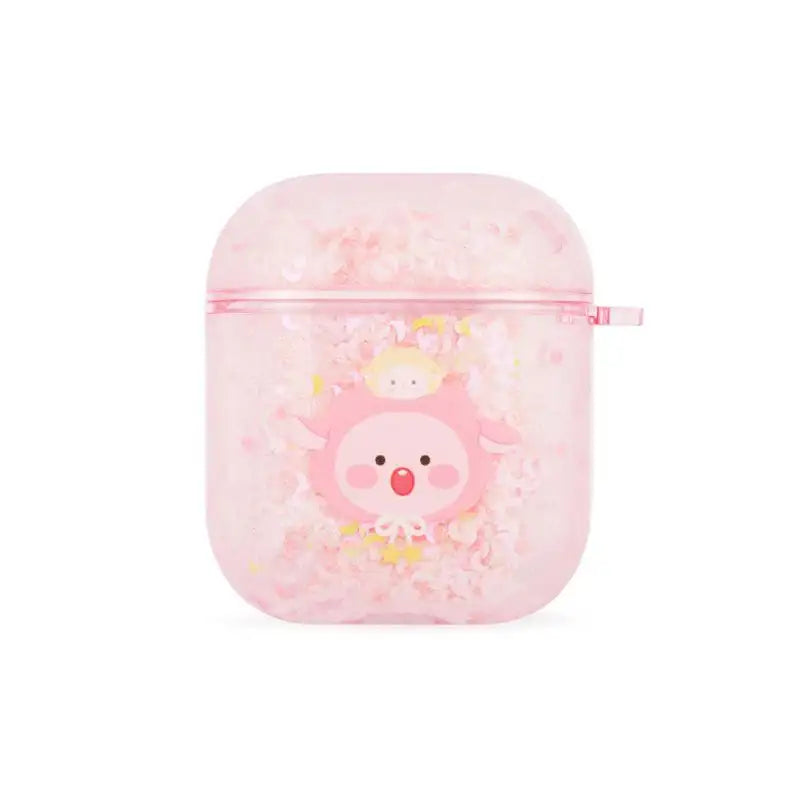 Kakao Friends - Lovely Apeach - Glitter AirPods Case - Kakao Friends - Accesories - Harumio
