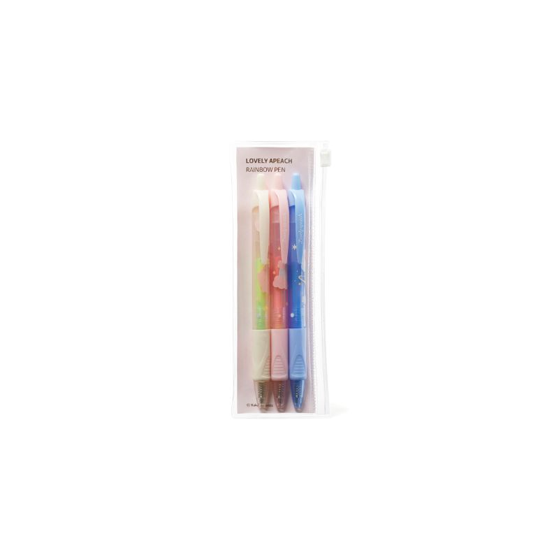 Kakao Friends - Lovely Apeach - Rainbow Pen Set