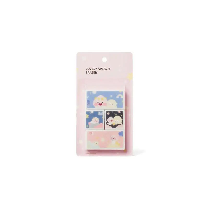 Kakao Friends - Lovely Apeach - Eraser Set - Kakao Friends - Stationery - Harumio