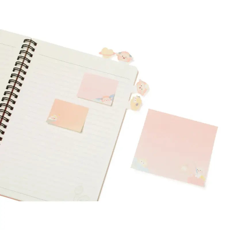 Kakao Friends - Lovely Apeach - Adhesive Memo Set - Kakao Friends - Stationery - Harumio