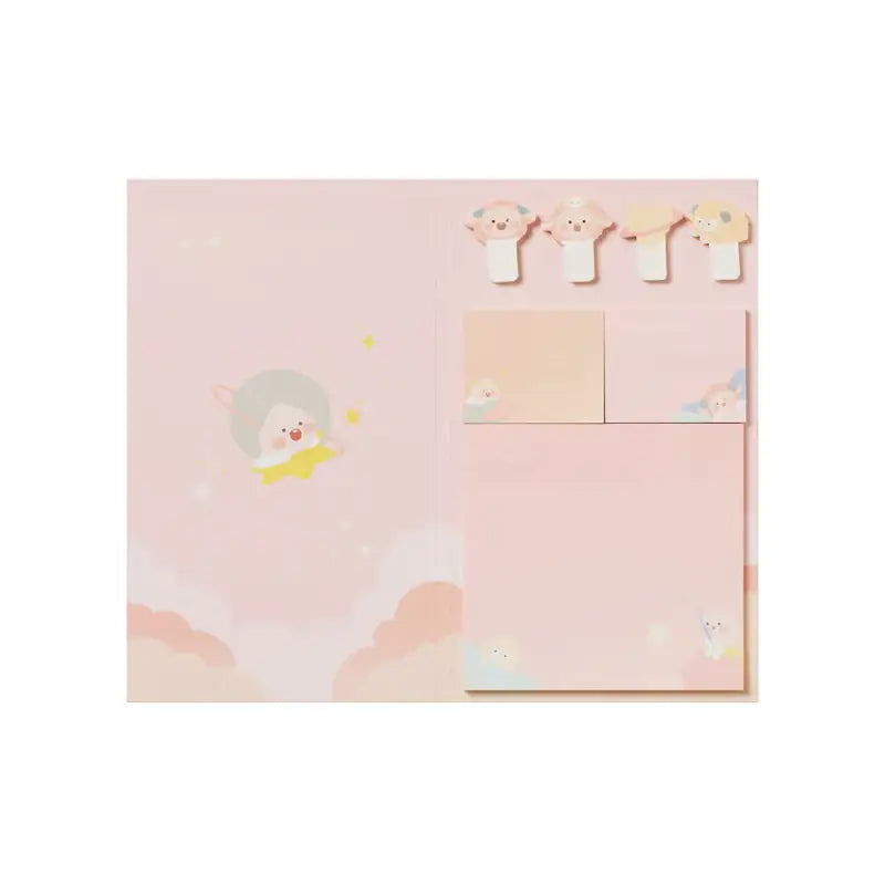 Kakao Friends - Lovely Apeach - Adhesive Memo Set - Kakao Friends - Stationery - Harumio