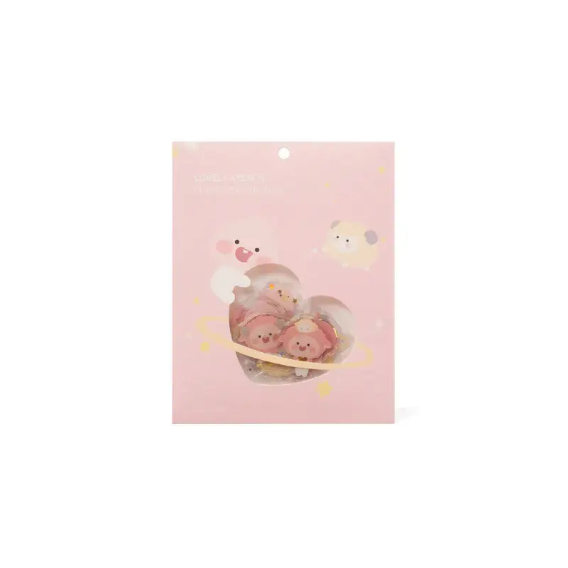 Kakao Friends - Lovely Apeach - Flake Sticker Pack - Kakao Friends - Stationery - Harumio