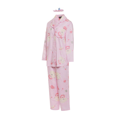 Kakao Friends - Lovely Apeach - Women's Frilly Pajamas Set