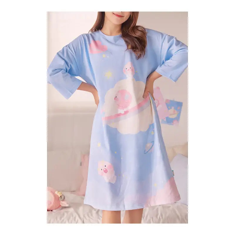 Kakao Friends - Lovely Apeach - Homewear Dress - Kakao Friends - Clothing - Harumio