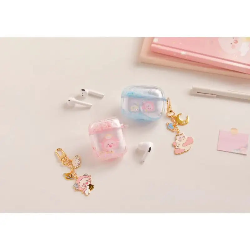 Kakao Friends - Lovely Apeach - Glitter AirPods Pro Case - Kakao Friends - Accesories - Harumio